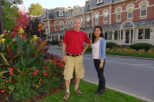 Niagara Falls tour guests in Niagara-on-the-Lake, Canada